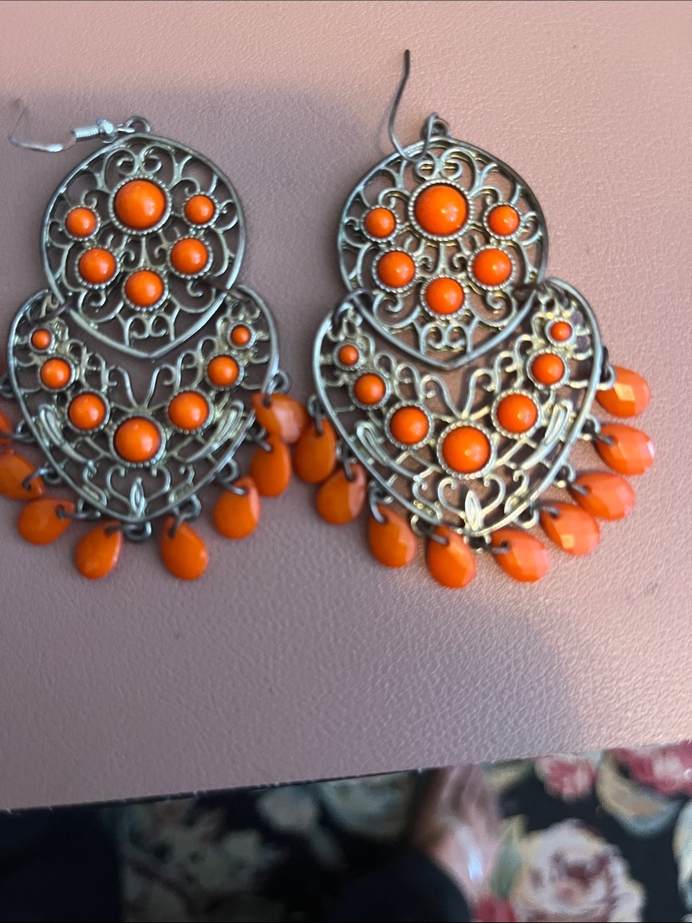 Vintage Two Tier Vintage Channel Boho Earrings